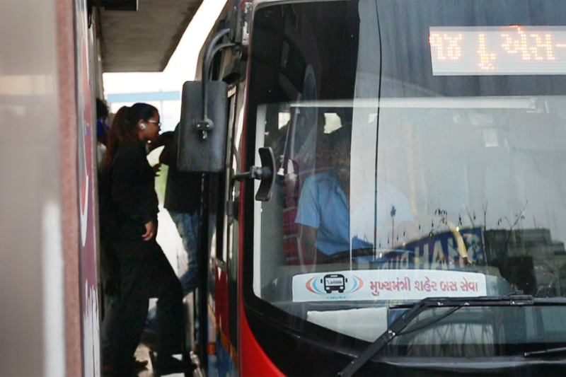 eBus station entry